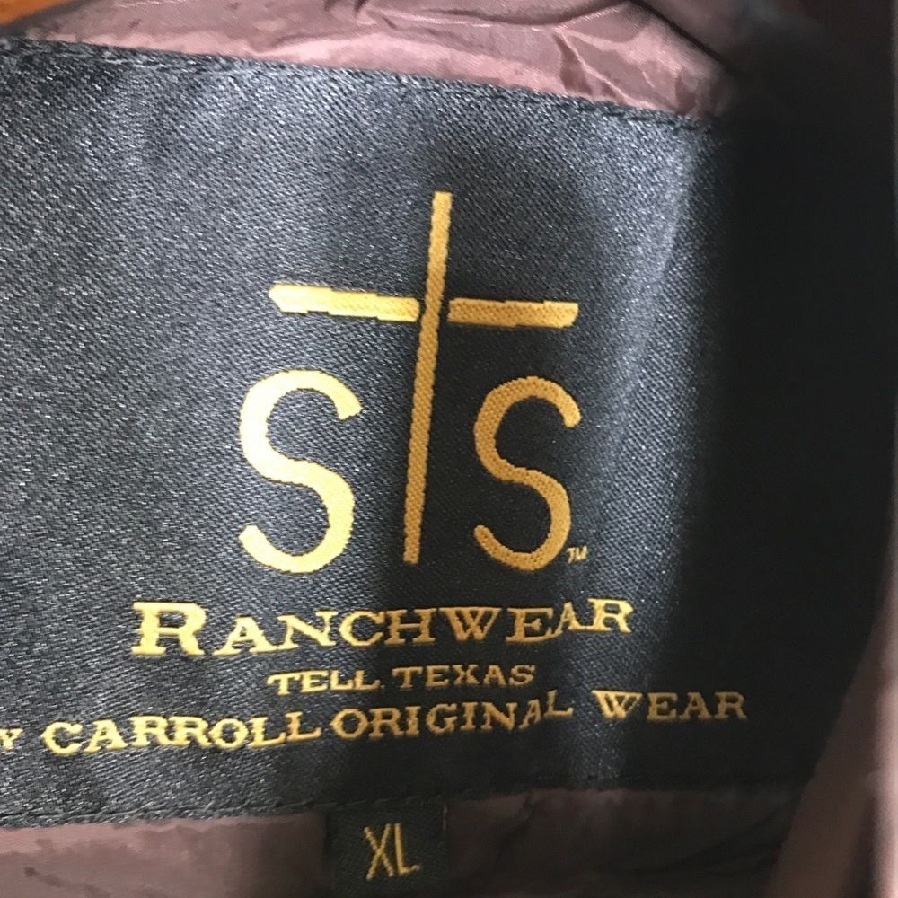 Youth STS Ranchwear Western Puffer Vest Brown Size XLarge - Picture 8 of 11